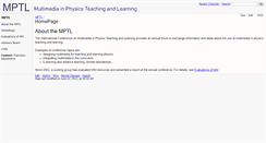 Desktop Screenshot of mptl.eu